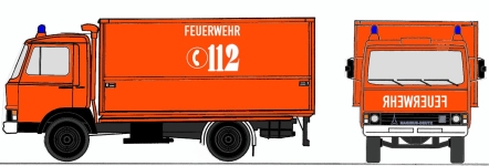 Loewe 4085 - H0 - Iveco Magirus Zeta 90M5 Gerätewagen-Öl